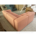 modular lapis boucle fabric sectional sofa